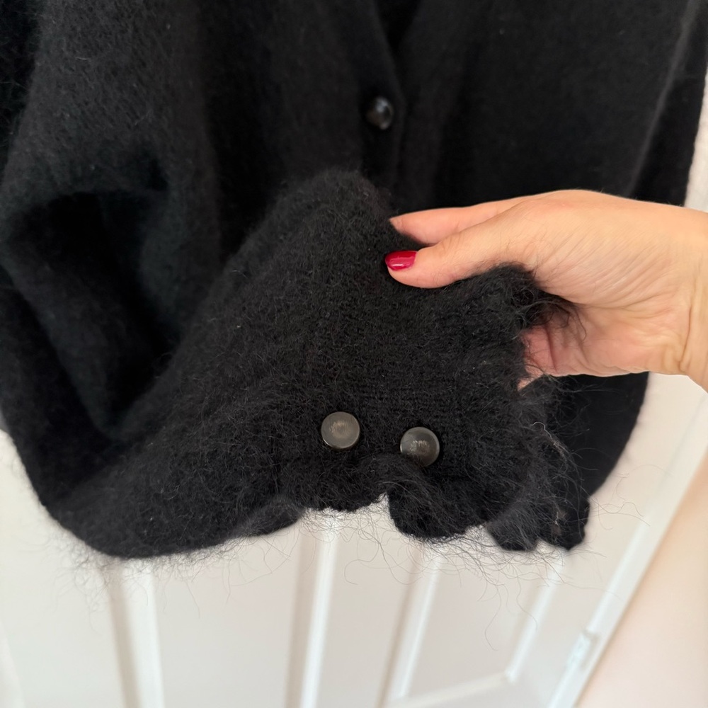Sézane RARE Mia jumper cardigan in black medium - Picture 12 of 17